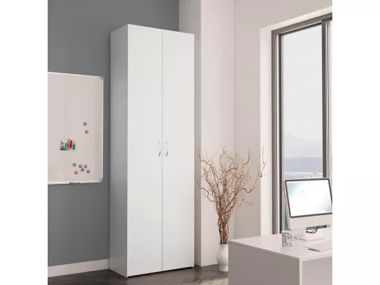 Armoire de bureau Blanc 60 x 32x190