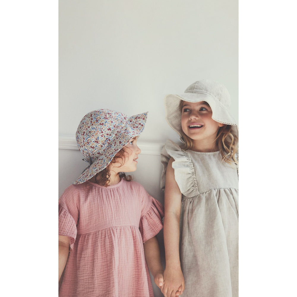 Køb Huttelihut Antique White Sommerhat Linned