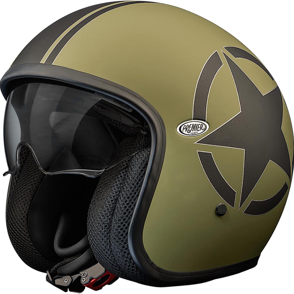 premier - Casque Vintage Star Kaki / Vert