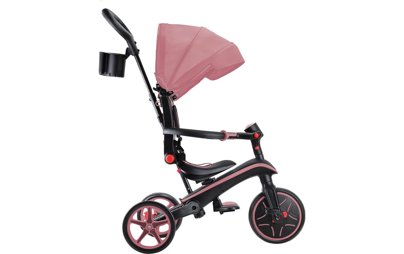 Trike Explorer Foldable 4 in 1, Pastellrosa<br>All-in-One-Baby-Dreirad und Kinder-Laufrad