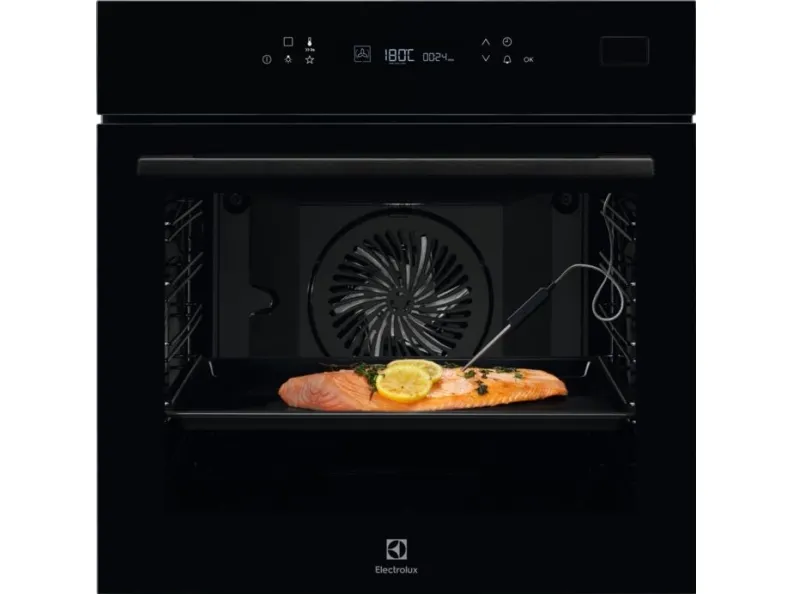 Electrolux SteamBoost 800 EOB7S31Z - Ovn - med dampfunktion - til indbygning - niche - bredde: 56 cm - dybde: 55 cm - højde: 57.8 cm - med selv-rengøring - Klasse A  - sort