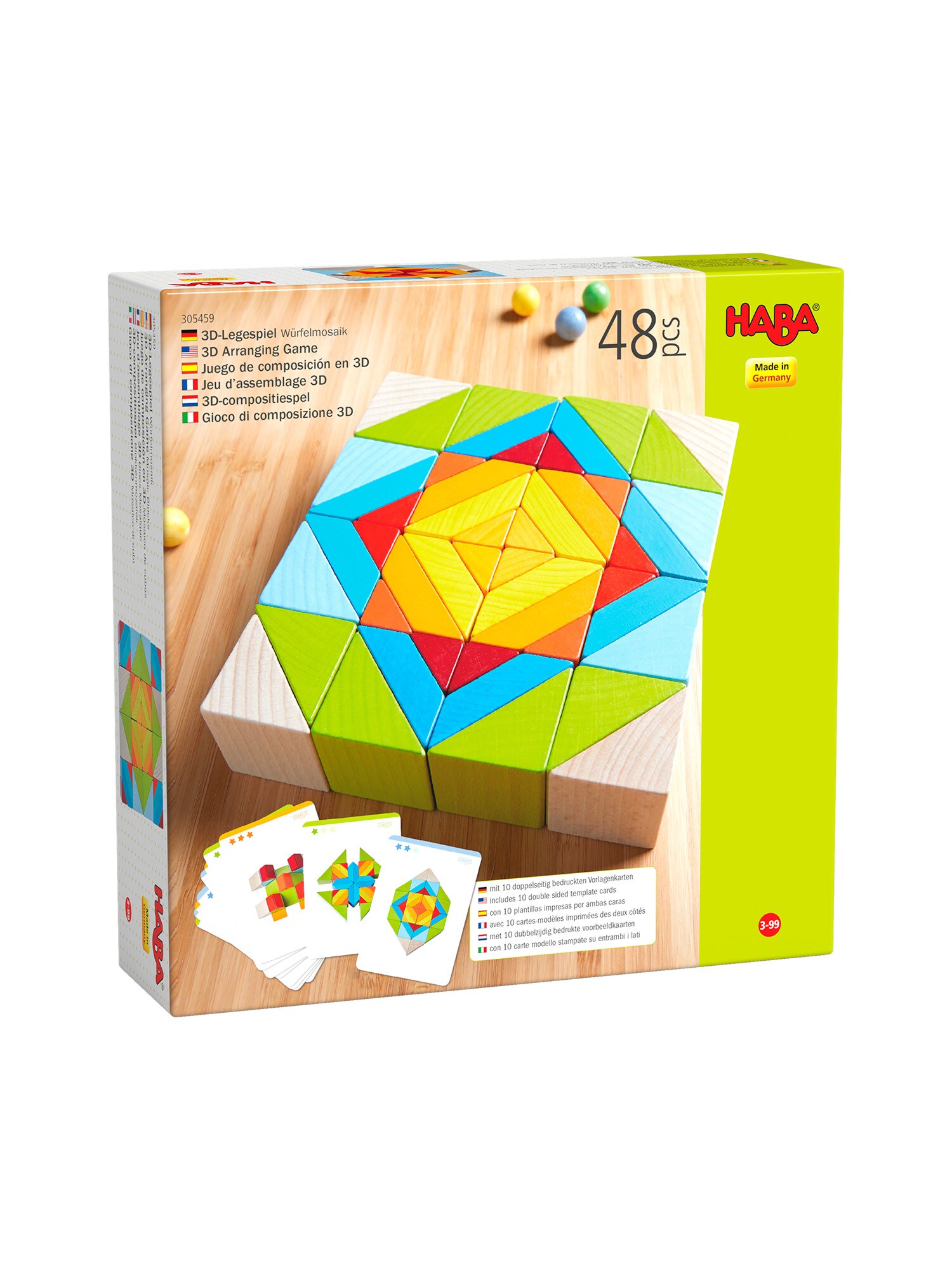 HABA Unisex Spielbausteine Kreativbausteine Würfelmosaik 1er Pack