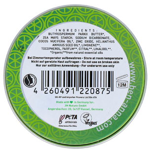 Ben & Anna Deodorant Crème - Persian Lime 45GR