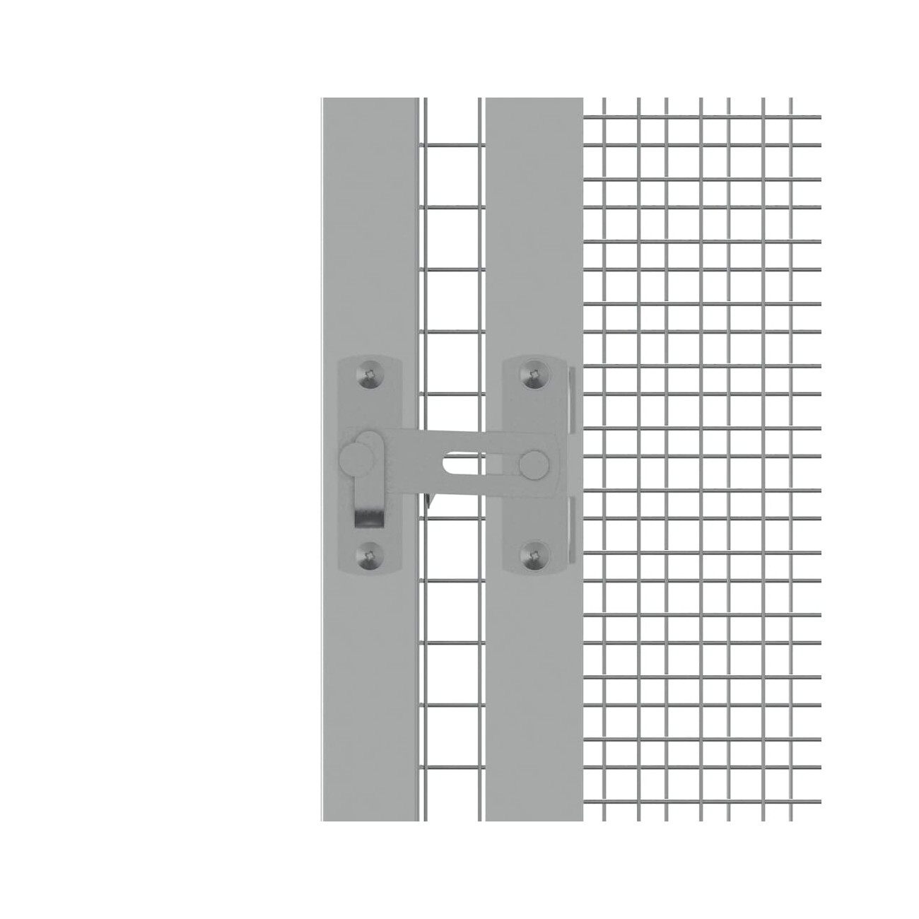 VidaXL Vogelkäfig aus verzinktem Stahl 1,11 m, 1,07 m, 2,115 m