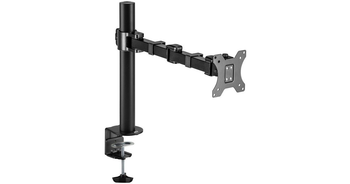ACT ConnectivityMonitorarm office solid pro, 1 scherm  (Zwart)