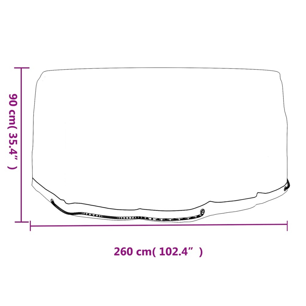 Housses pour meubles de jardin 2 pcs 10 œillets ø260x90 cm rond