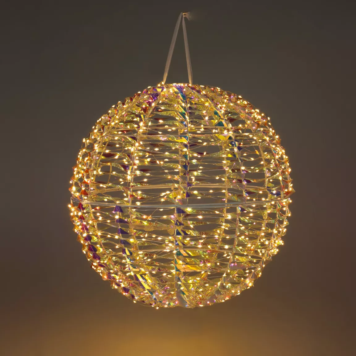 Ballon lumineux 720 LED (D40 cm) Christmas Arc en ciel