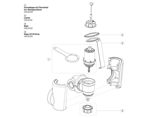 Terugspoelfilter met magnetische scheiding SYR HF 3425 compact 1