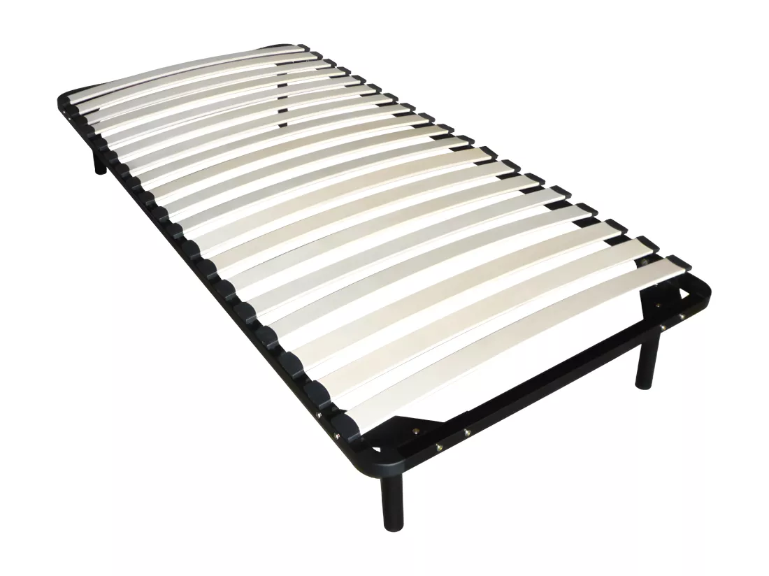 Ensemble 90 x 200 cm cadre à lattes + matelas mousse ép.15cm -DANAE II de YSMÉE