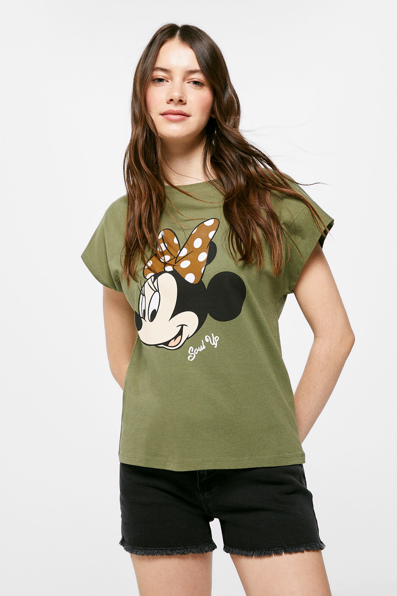 Camiseta Minnie Soul Up - cáqui escuro
