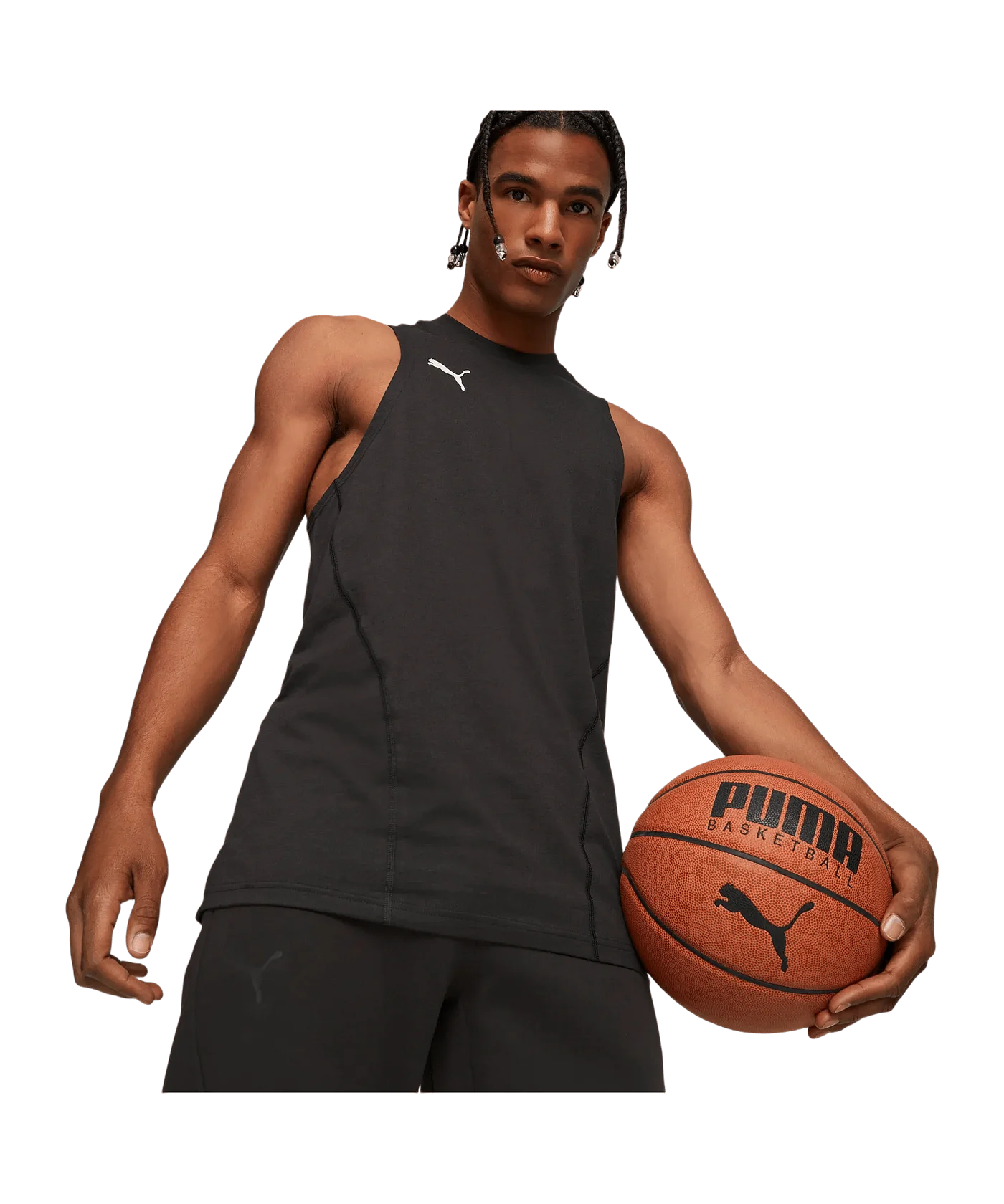 PUMA Hoops Team Drycell Tanktop Schwarz F01