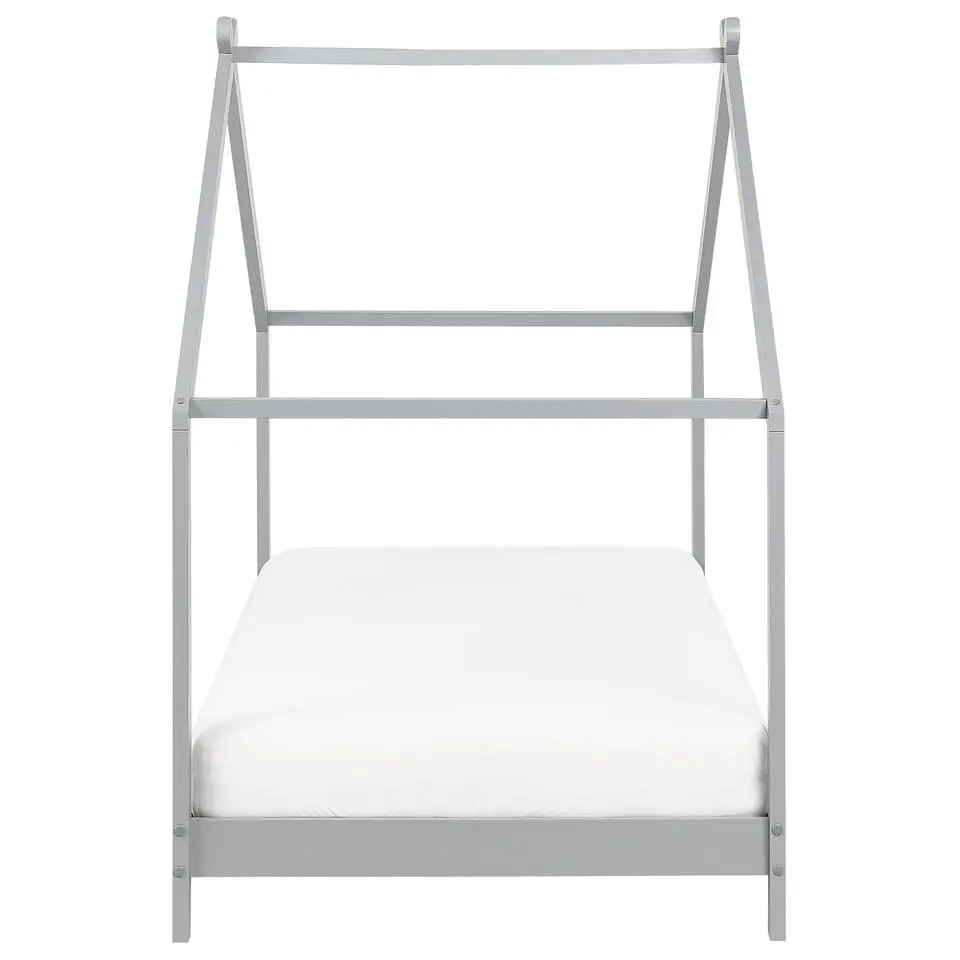 ORLU - Kinderbed - Grijs - 90 x 200 cm - Dennenhout