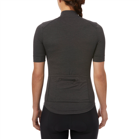 NEW ROAD Damen-Gravel-Kurzarmtrikot  charcoal heather  M