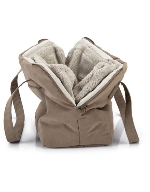 Designed By Lotte Draagtas Bundu - Kattenvervoersbox - 40x20x28 cm Beige