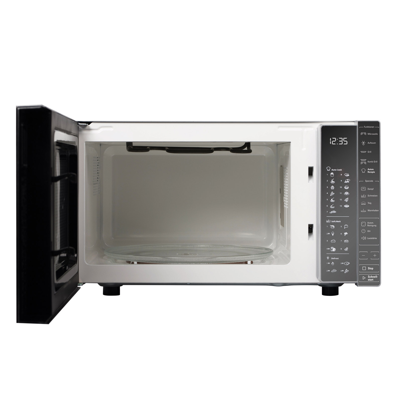 BAUKNECHT Grill-Mikrowelle MW 304 M - grau - 1050 Watt