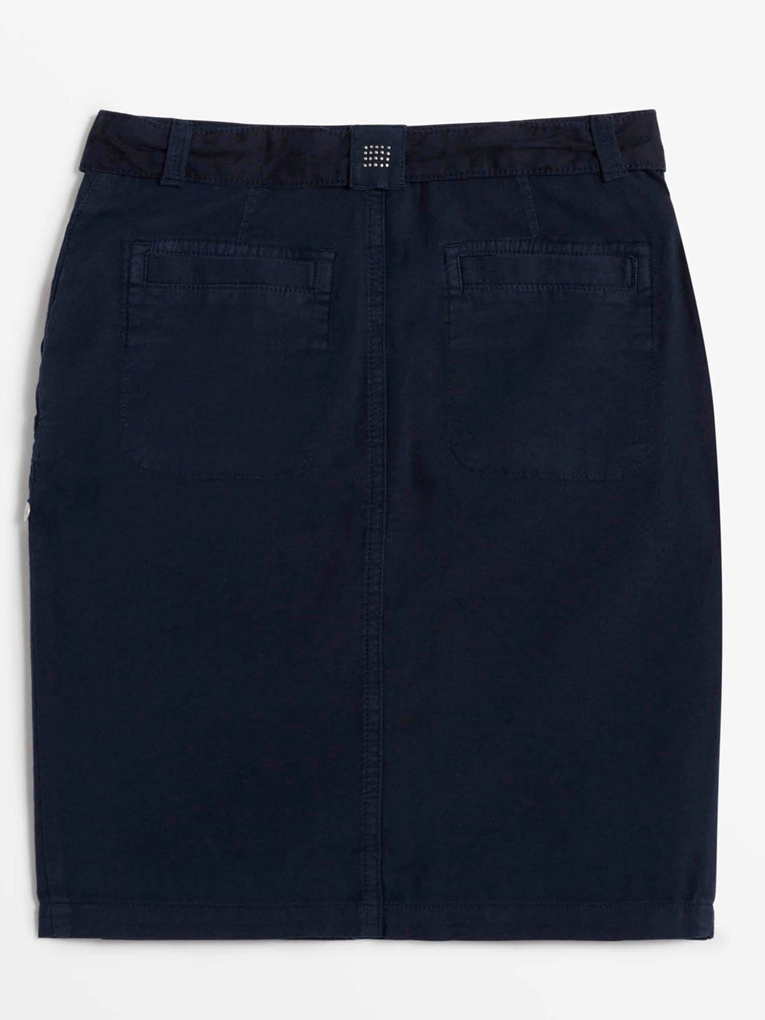 Jupe Femme Confort Lin Coton Marine