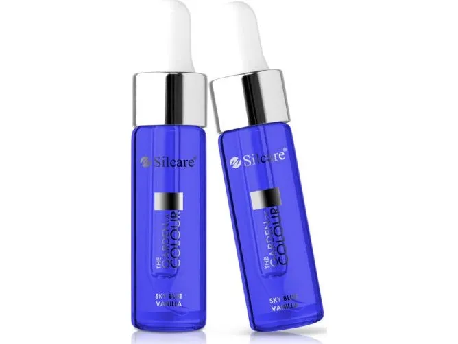 SILCARE_The Garden of Colour Regenerating Cuticle and Nail Oil Vanilla Sky Blue 15ml