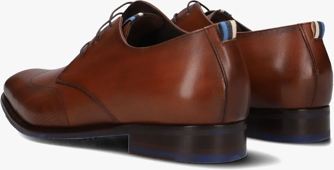 FLORIS VAN BOMMEL cognac floris van bommel nette schoenen sfm-30144