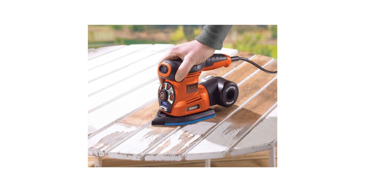 BLACK+DECKER220W Autoselect Multischuurmachine KA280-QS  (Oranje/zwart)