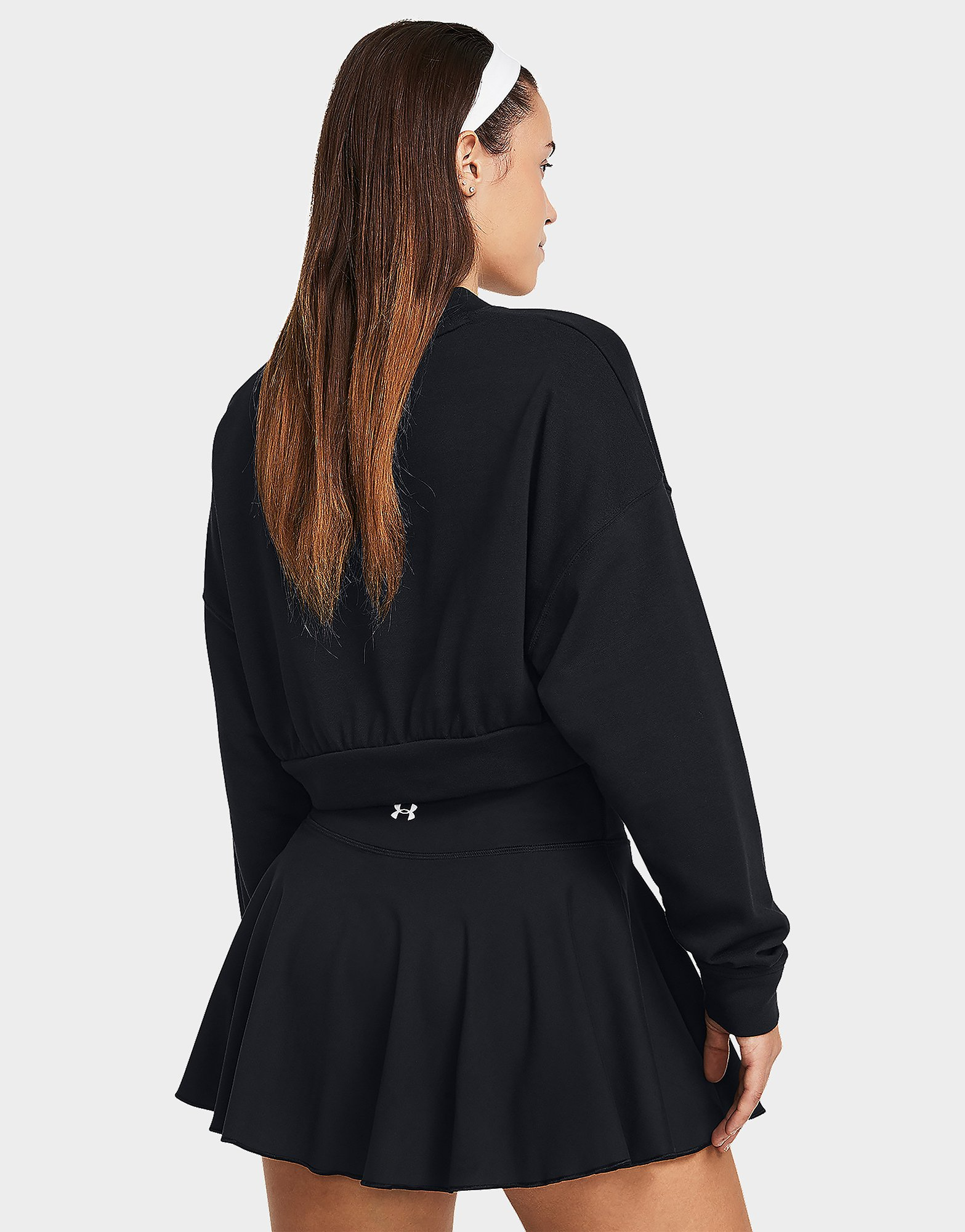 Under Armour Long-Sleeves UA Rival Terry OS Crop Crw