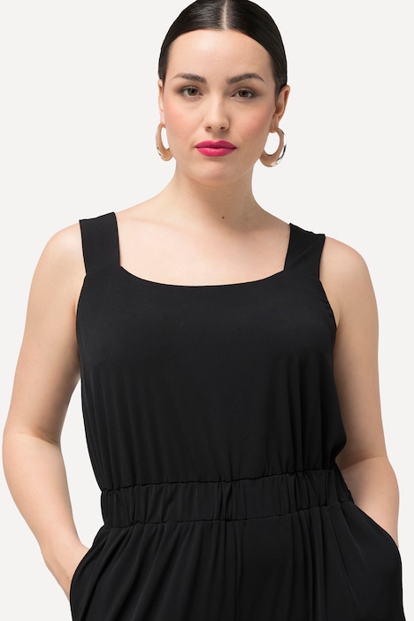 Jumpsuit Mary, Einteiler, Jersey, Rundhals, ärmellos
