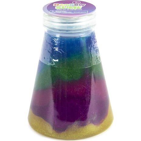 Scoop Rainbow Slime in flask