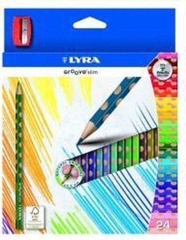 Lyra Kleurpotloden Dunne Groove 24 Stuks Multicolor