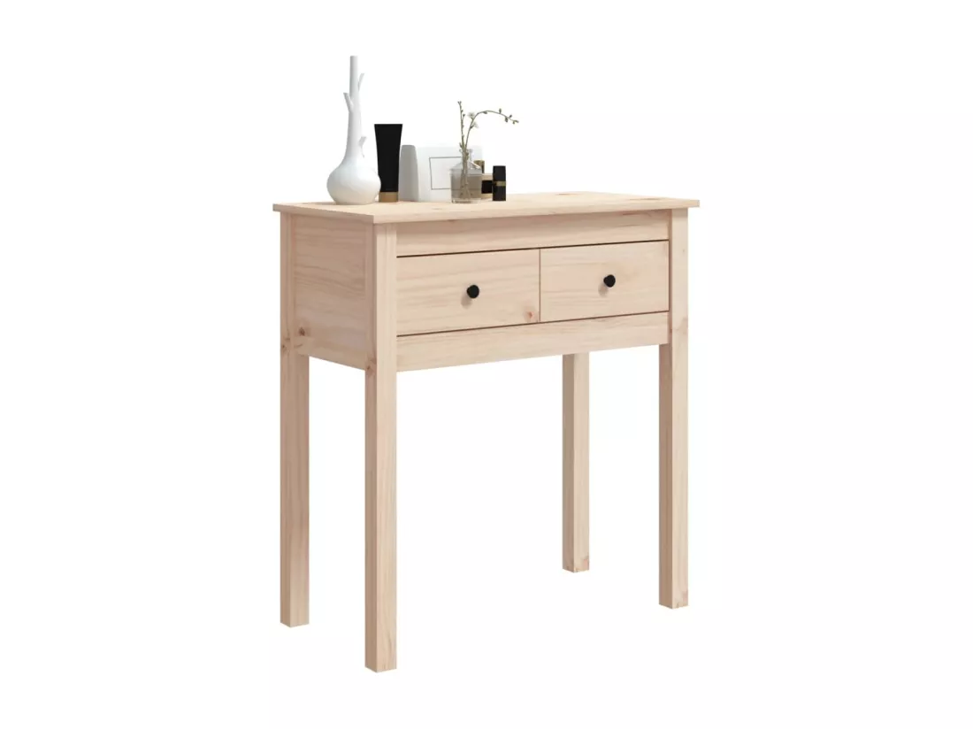 Table console 70x35x75 cm Bois massif de pin