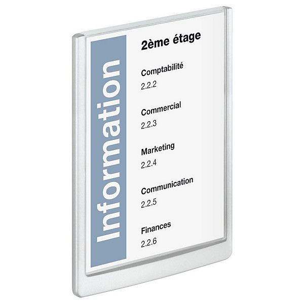 Durable Plaque de porte Click Sign A4 Blanc