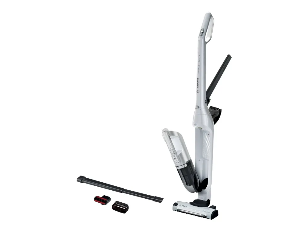 Bosch Flexxo BBH3ALL28 - Støvsuger - pind/håndholdt (2-i-1) - uden pose - ledningsfri - hvid metallisk