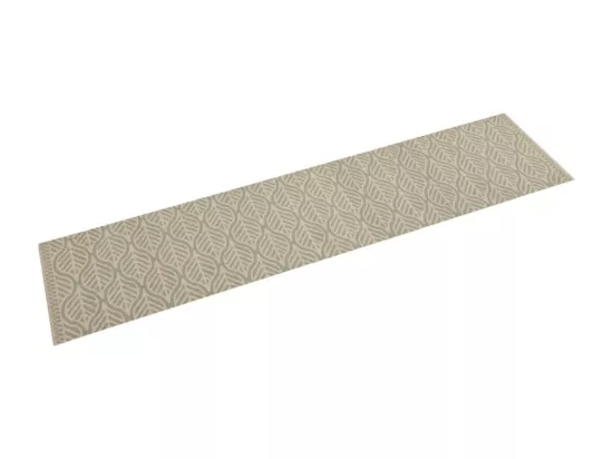 Tapis de cuisine lavable impression feuilles 60x300 cm velours