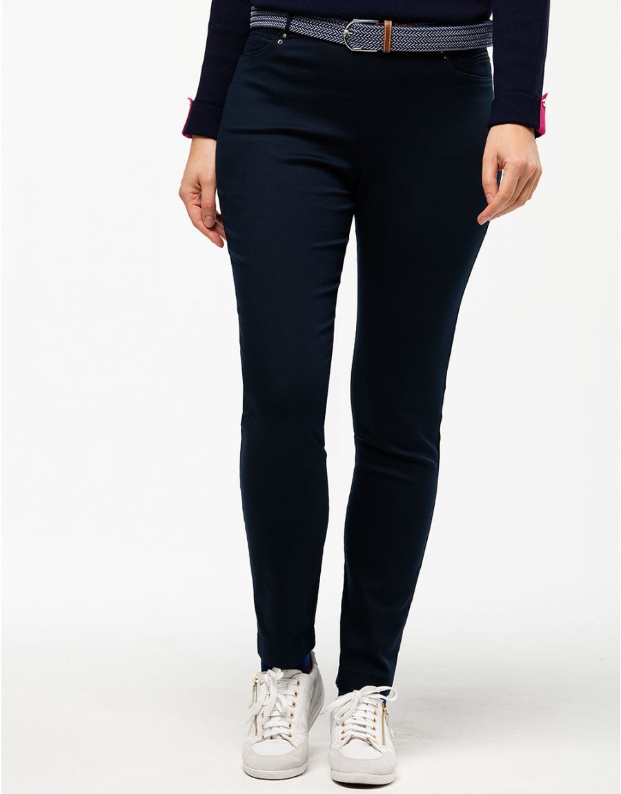 Jegging bleu marine coton