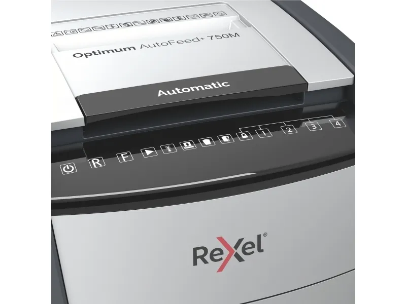 Makulator Rexel Optimum AutoFeed  750M mikromakulering 2x15 mm (P-5)