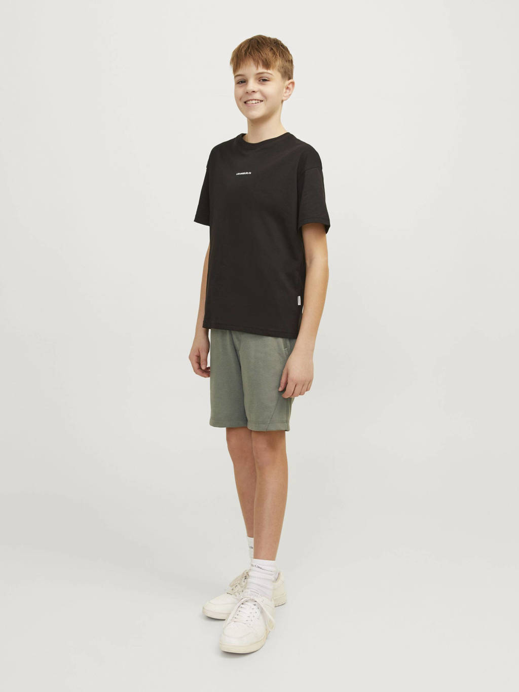 JACK & JONES sweatshort JPSTENCLOUD olijfgroen