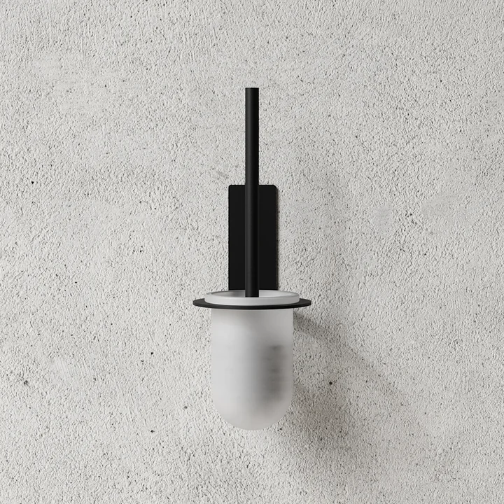 Nichba Design - Toilettenbürste mit Wandhalterung, weiss