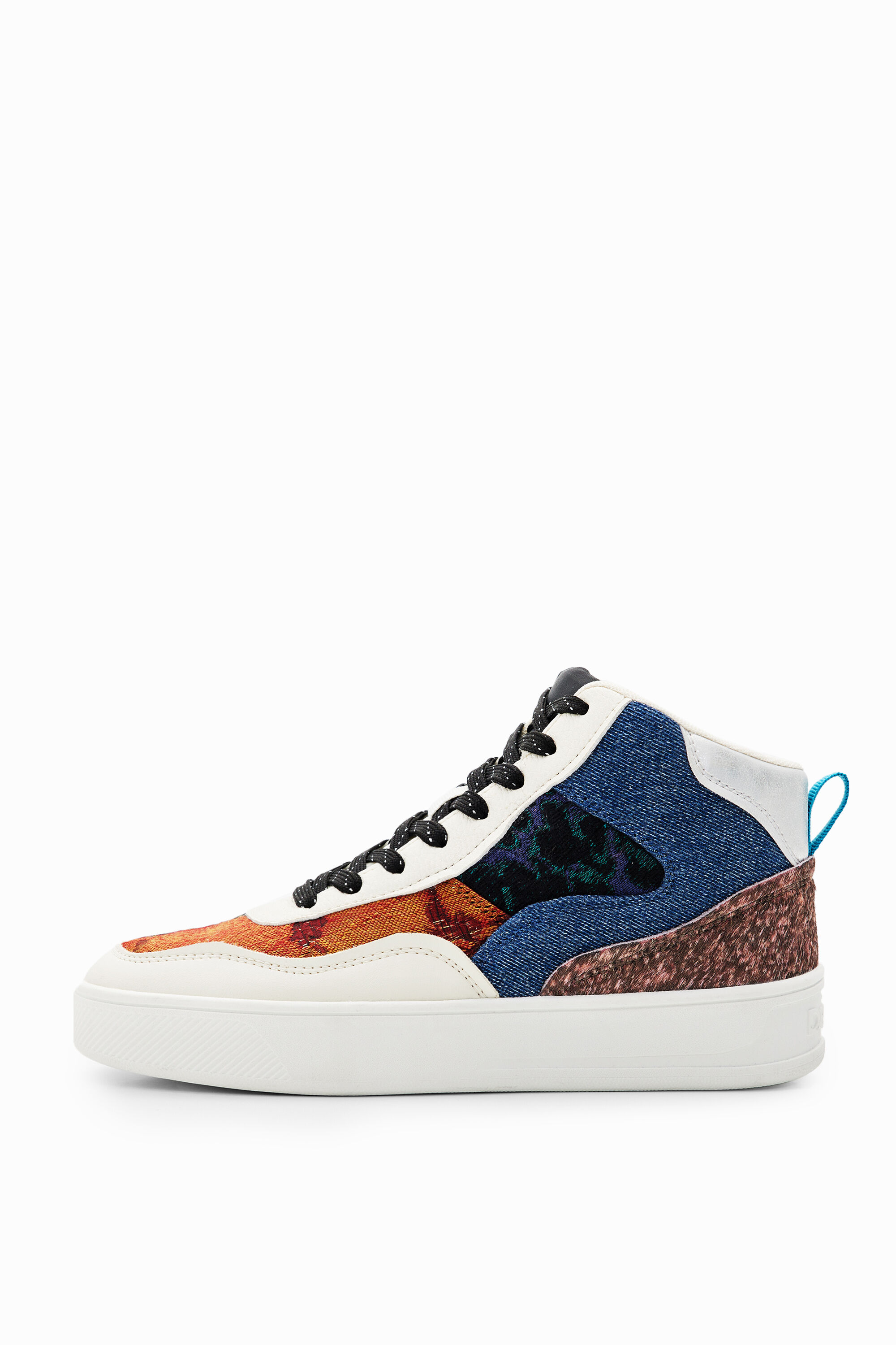 Baskets mi-hautes patchwork