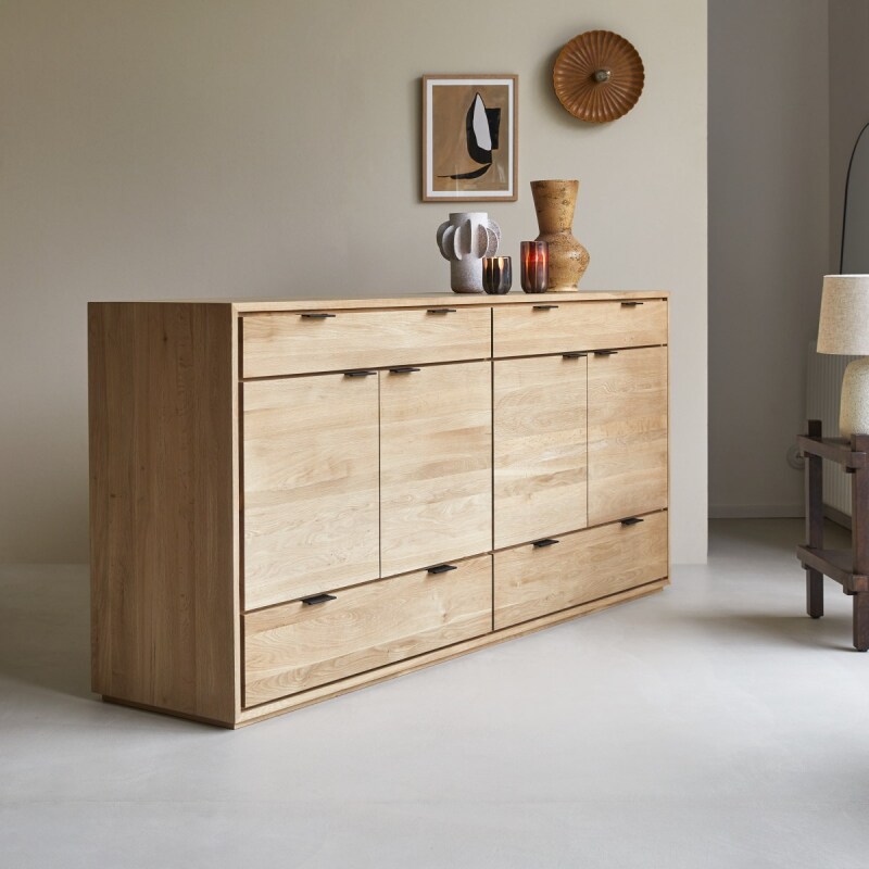 Buffet en chêne massif L 200 cm Senson