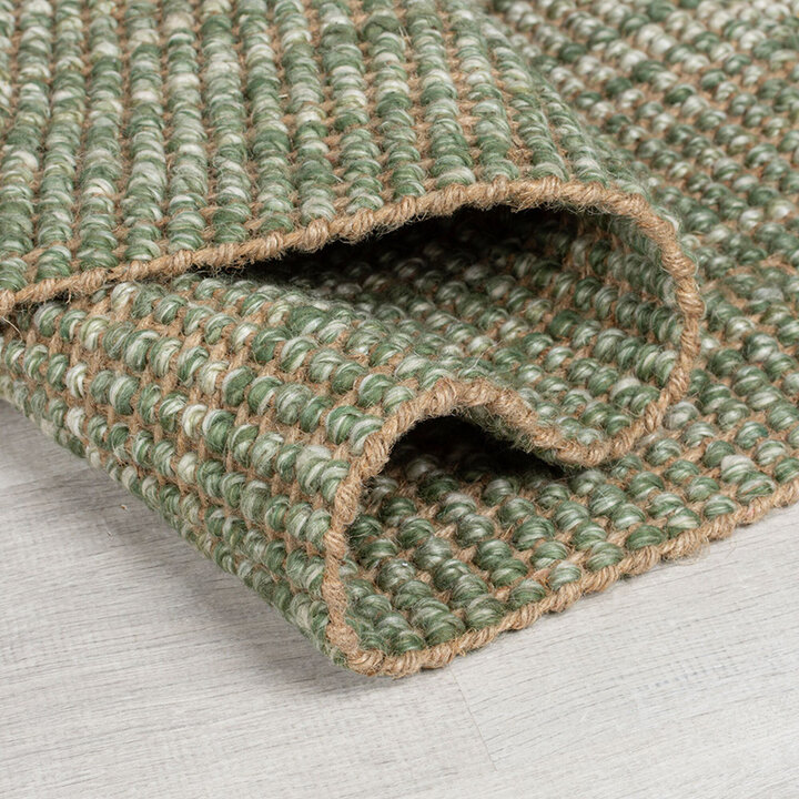 Jute loper - Motto Ombre Groen