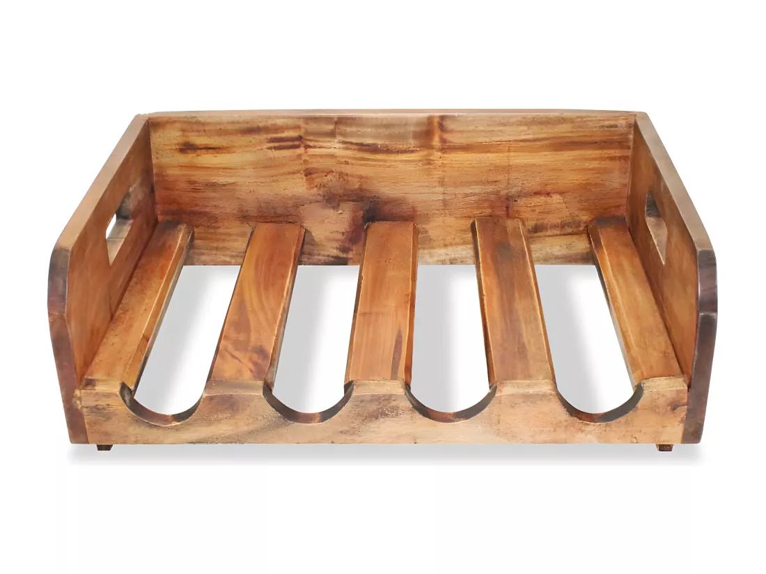 Casier à bouteilles 4 pcs pour 16 bouteilles Bois recyclé