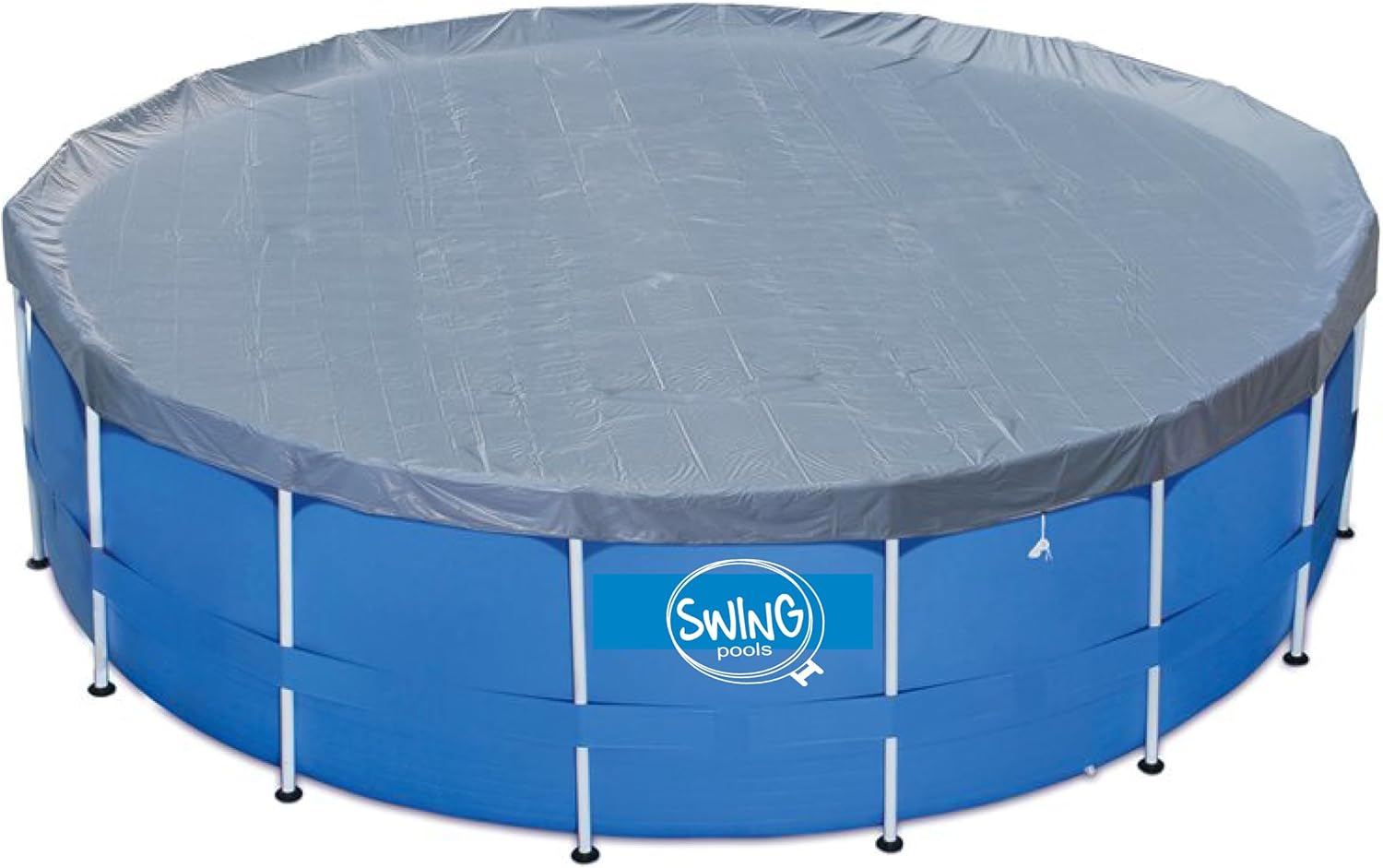 HAF® Swing Metal Frame Pool in blau mit den Maßen 366 x 84 cm | ca. 7.300 Liter Wasserkapazität | Hochwertiger und Stabiler Swimming Pool | Gartenpool/Aufstellpool ohne Filterpumpe