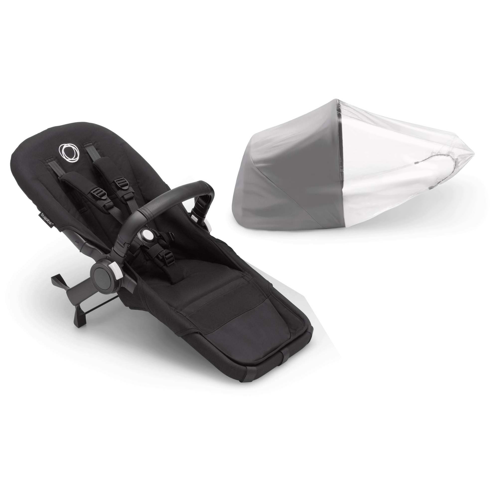 Bugaboo Donkey5 duo uitbreidingsset Midnight Black - uitbreidingssets - Prénatal