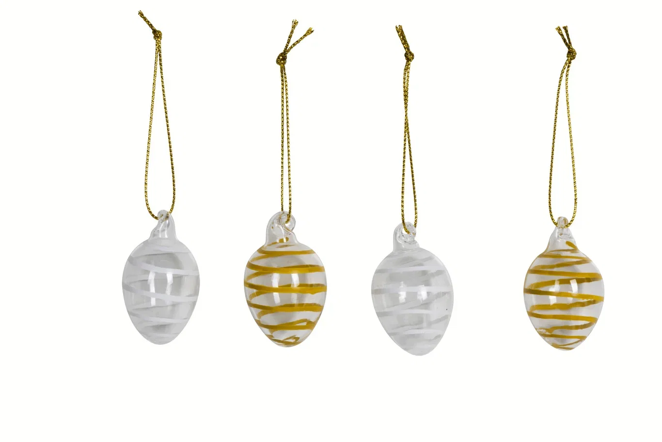 Dekorasjonsegg Twirl 4 pk
