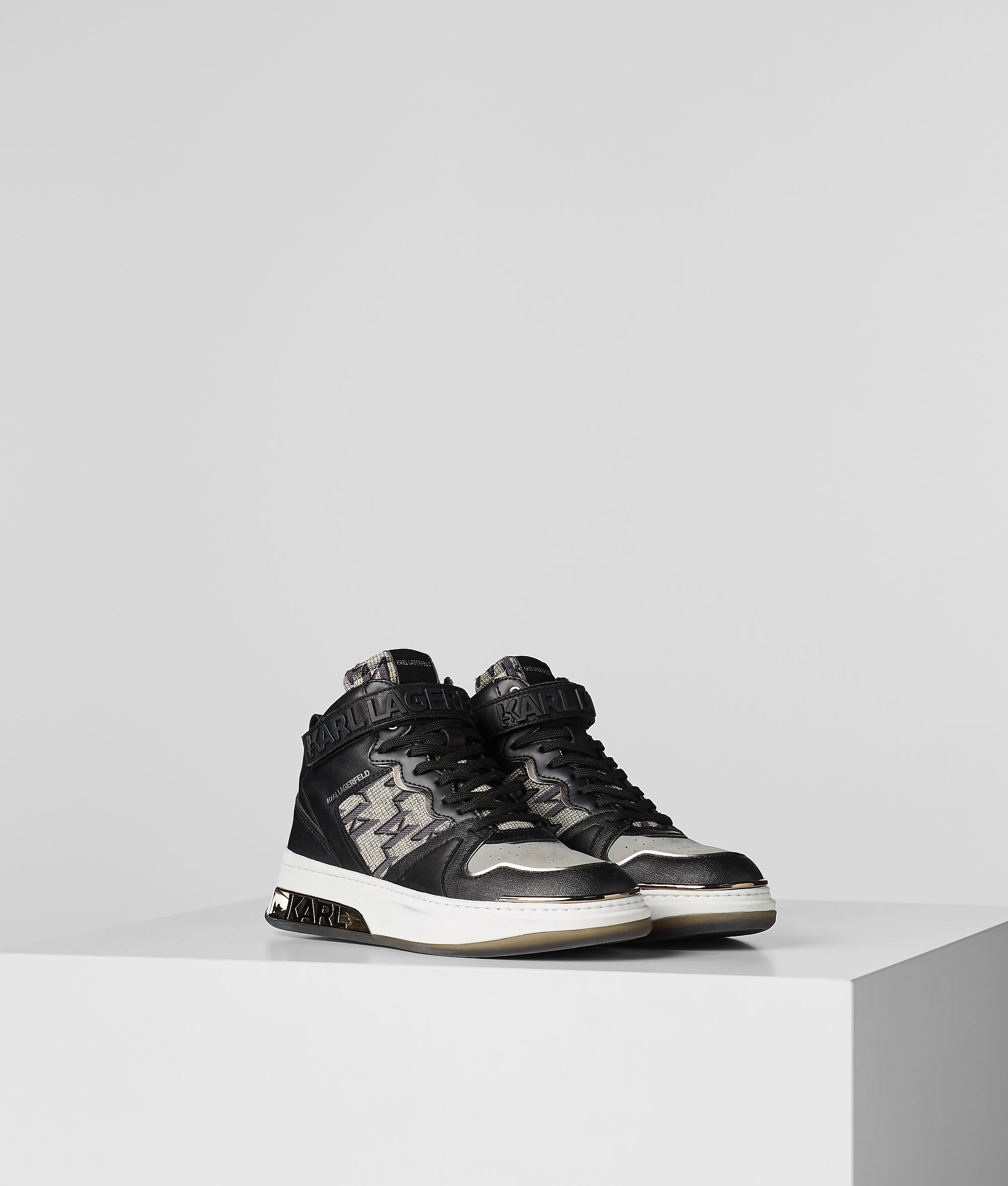 Basket montante KL Monogram Elektra Jacquard