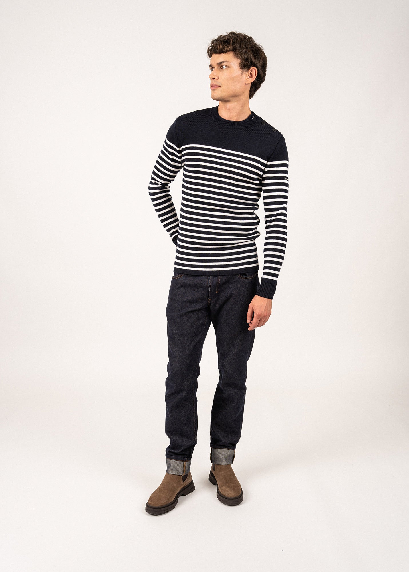 Pull marin rayé Rochefort