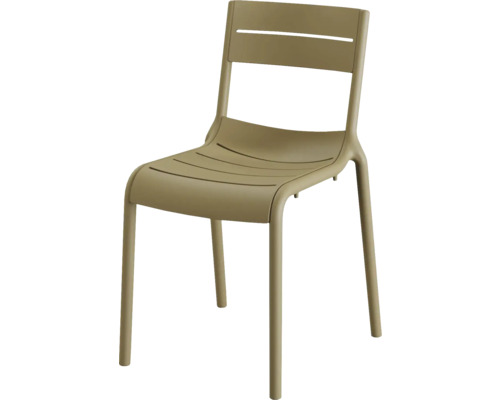 Calor terrasstoel, kunststof, 55 × 49 × 82 cm, stapelbaar, zand