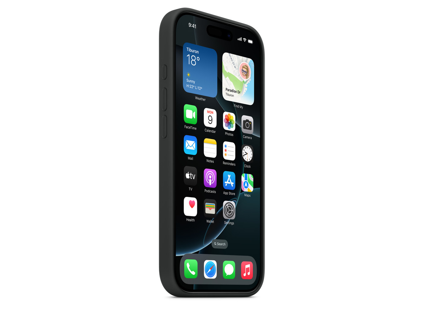 CAPA SILICONE PRETO APPLE MYYJ3ZM/A IPHONE 16 PRO