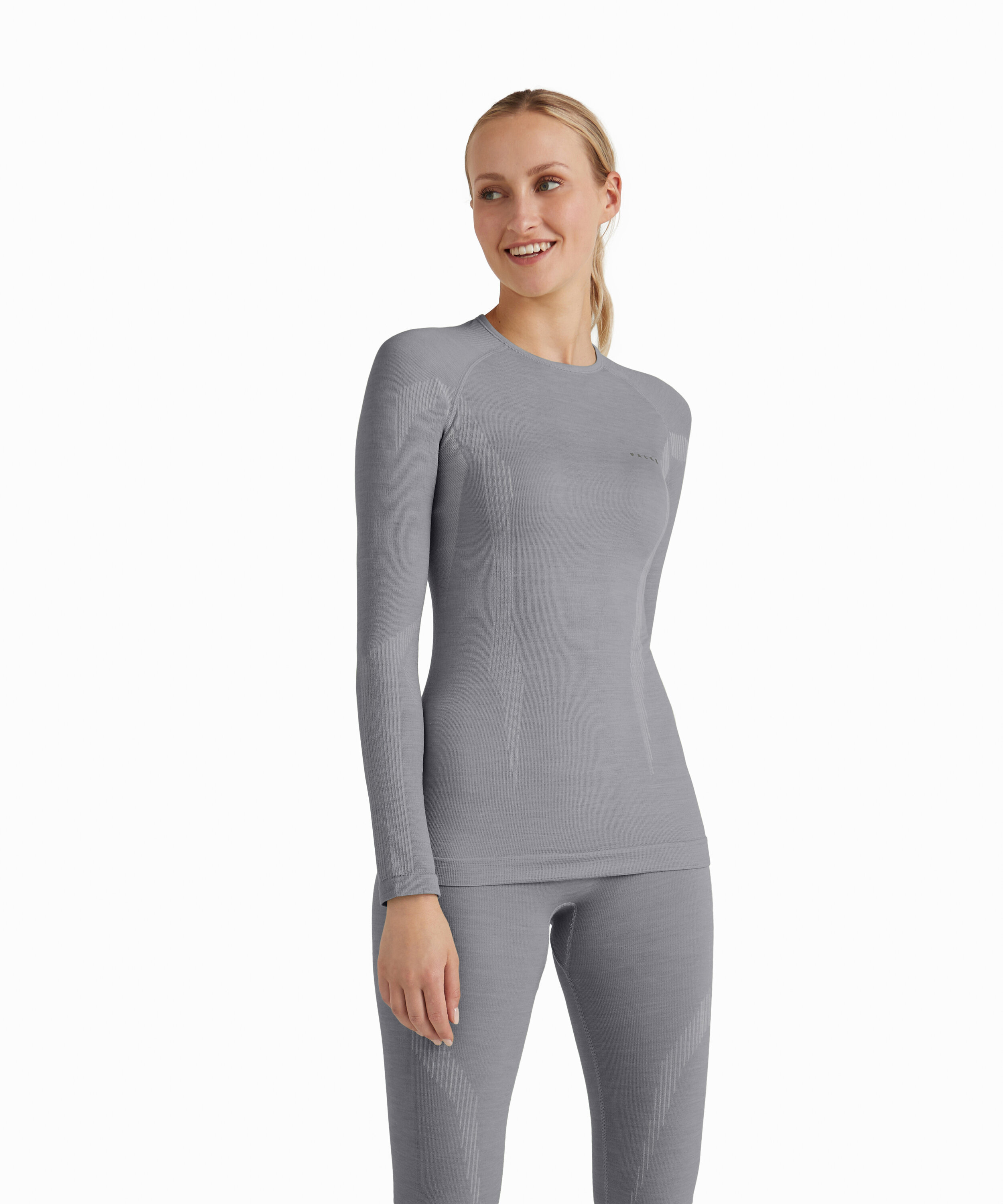 Falke Wool-Tech Longsleeve Womens Grey/Heather