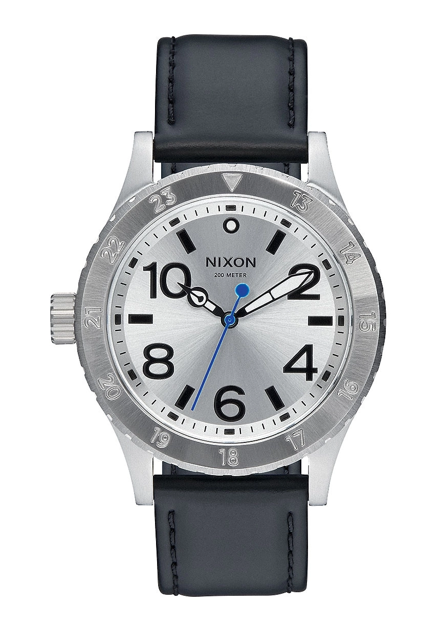 Nixon The 38-20 Leather Silver / Black / Blue A4672184