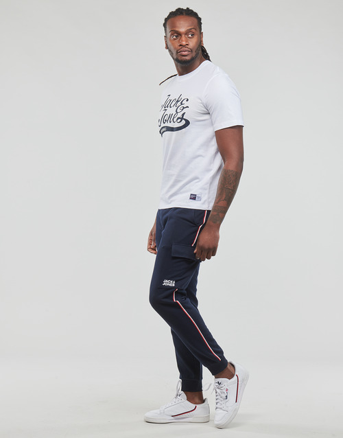 Jack & Jones - JORTREVOR UPSCALE SS TEE CREW NECK - Blanc