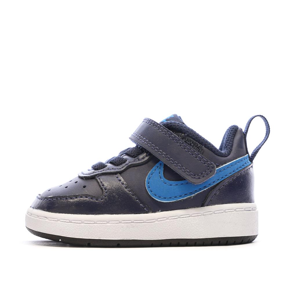 Nike Baskets Bleu Garçon Nike Court Borough Low 2